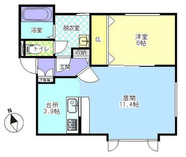 TNP1.3【202号室】の間取り