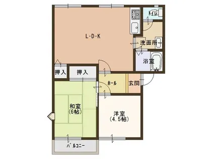 ヴィオーラ大内野【102号室】の間取り