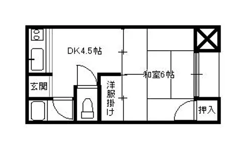 アイコーポ【105号室】の間取り