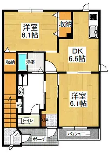 ミーツハウス大門【103号室】の間取り
