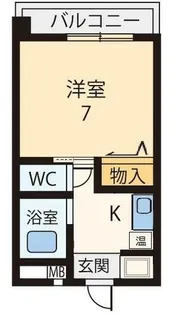 マンションタケウチ2号館【2階】の間取り