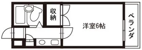 ベルシャトー【3階】の間取り