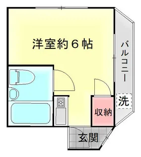 中井マンション【3F号室】の間取り