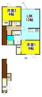ジャパンステージC【202号室】の間取り