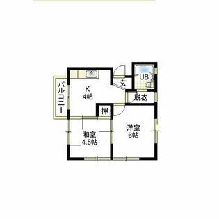 パールハイツ【2階】の間取り