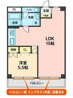 メゾン阿波座【2階】の間取り
