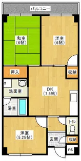 ハイツブランシュ【3階】の間取り