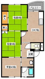 藤本ハイツ【3階】の間取り