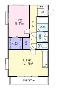愛知県豊川市桜ケ丘町【マンション】の間取り