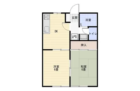 愛知県新城市川田字堀合【アパート】の間取り