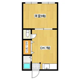 有冨コーポ【6号室】の間取り