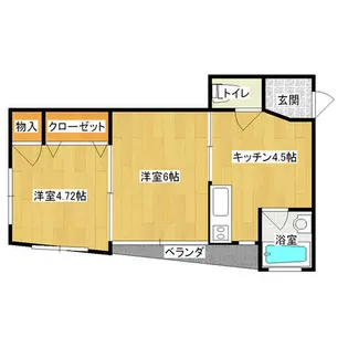 中央ビル【302号室】の間取り