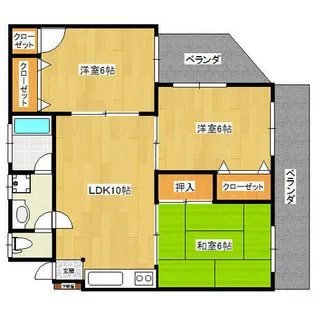 白亜ビル【502号室】の間取り
