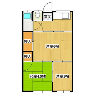 高柳荘【2階】の間取り