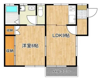 明治町江崎アパート【2階】の間取り