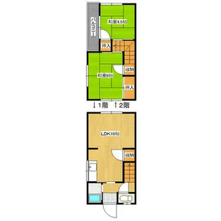 林アパート【1階】の間取り