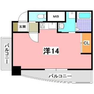 パレロワイヤル五番館【205号室】の間取り