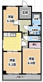 アラカワビル【301号室】の間取り