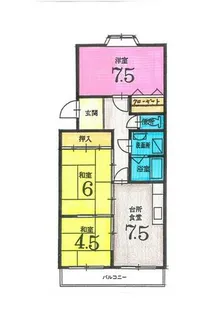 茨木マンション【2階】の間取り