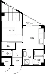 サン六甲【501号室】の間取り