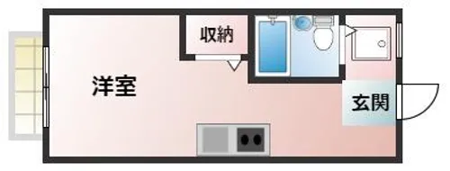 USマンション【4階】の間取り