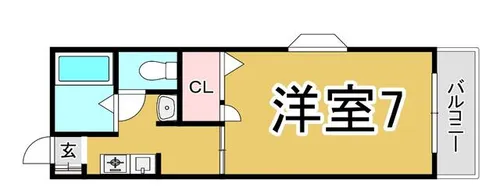 兵庫県神戸市長田区西代通1丁目【アパート】の間取り