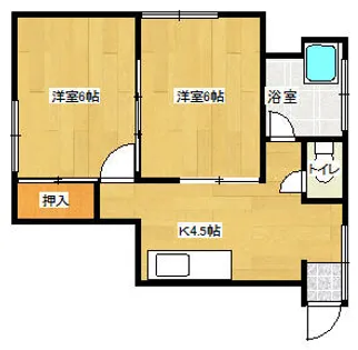 楢﨑ビル【203号室】の間取り