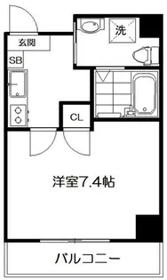 サクシード伏見京橋【4階】の間取り