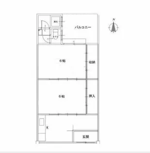 千々川マンション【3階】の間取り