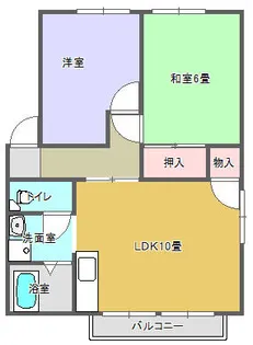 メゾン緑ヶ丘【202号室】の間取り