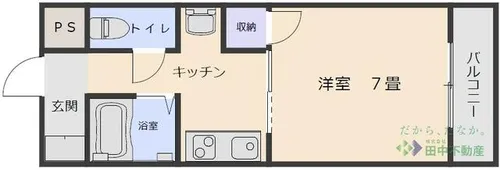 コーポ濱【203号室】の間取り