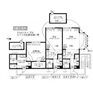 セザンヌ王ヶ崎【202号室】の間取り