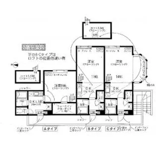 セザンヌ王ヶ崎【202号室】の間取り