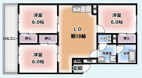 志免ビル【B号室】の間取り