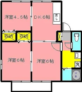 ブルーベルI【2階】の間取り