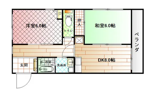 リライズ西明石【3階】の間取り