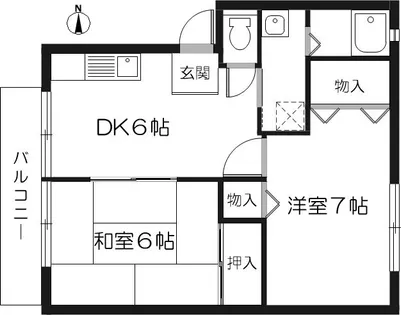 ハイツウィンディア【1階】の間取り