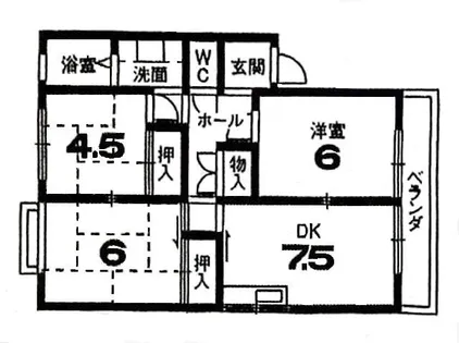 メゾンド・ポンヌフ【2階】の間取り