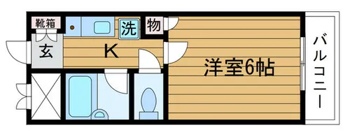 パル千里丘【4階】の間取り