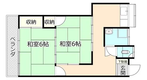 好喜荘【2号室】の間取り