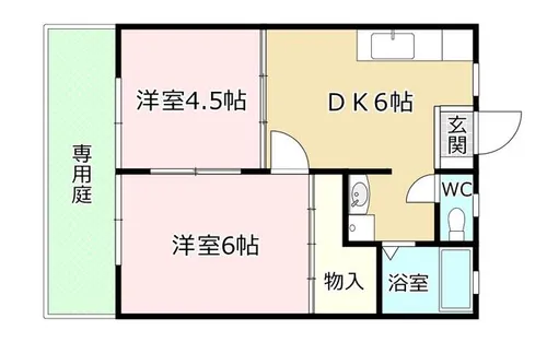 福岡県北九州市小倉北区緑ケ丘1丁目【アパート】の間取り