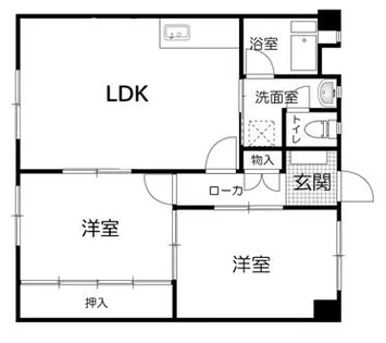 グレイスビル【203号室】の間取り