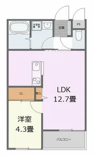 メゾン アイリス【2階】の間取り