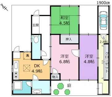 兵庫県神戸市長田区房王寺町3丁目【一戸建】の間取り