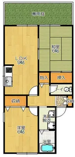 エバーグリーンハイツA棟【1階】の間取り