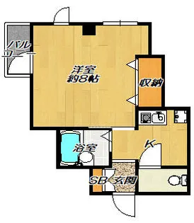 ナカタビル3番館【3階】の間取り