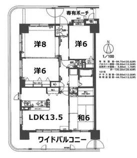 福岡県糸島市荻浦【マンション】の間取り
