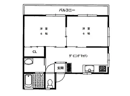 有津巳ハイツ【303号室】の間取り