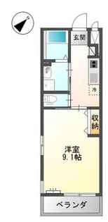 ア・ラ・メルシー【1階】の間取り
