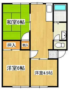 サンハイツ鴨生田【2階】の間取り